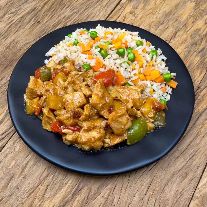 Frango xadrez fitness